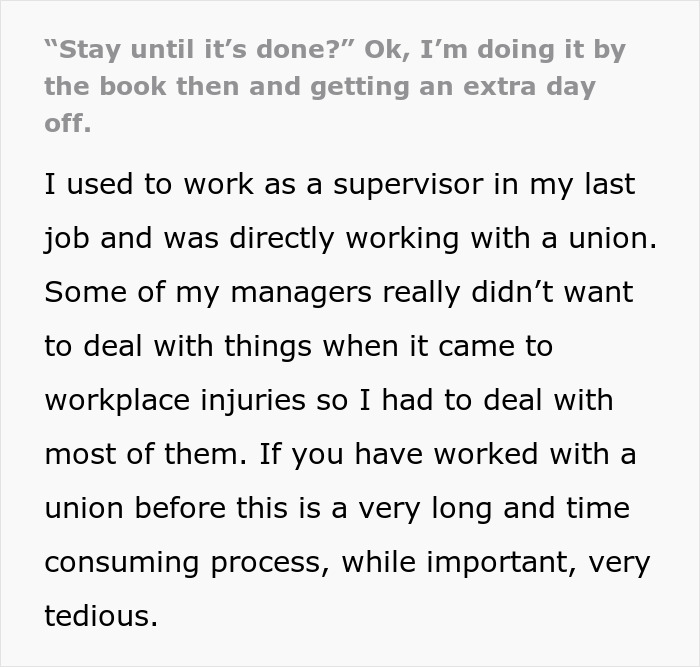 Supervisor Follows Orders To The Letter, Surprises Management With 24 Hours Of Overtime