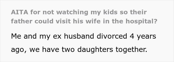 Mom Refuses To Take Her Kids During Ex&rsquo;s Week Because Of His Wife&rsquo;s Emergency, Gets A Reality Check