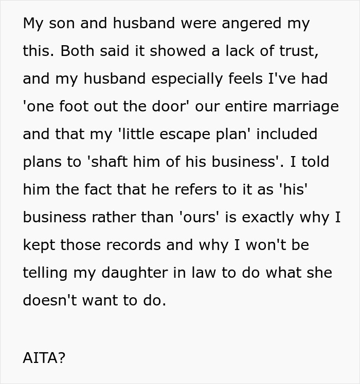 Man Asks Mom To Convince His Wife To Be A &ldquo;Trad Wife&rdquo;, She Reveals She Always Had An &ldquo;Escape Plan&rdquo;