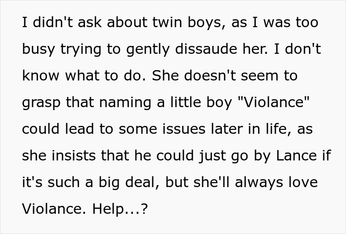 Netizens Horrified By Pregnant Woman&rsquo;s Baby Name Ideas For Twins, Say She Needs To Be Stopped