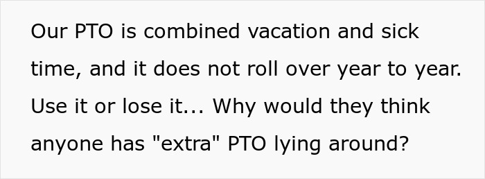 &ldquo;It Finally Happened&rdquo;: Woman Is Furious After Boss Expects Her To &ldquo;Donate&rdquo; PTO To A Coworker