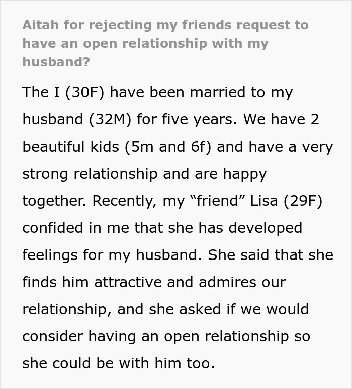 Woman Accused Of Being Selfish By Refusing To Share Her Husband Of 5 Years With Her Friend Woman Accused Of Being Selfish By Refusing To Share Her Husband Of 5 Years With Her Friend