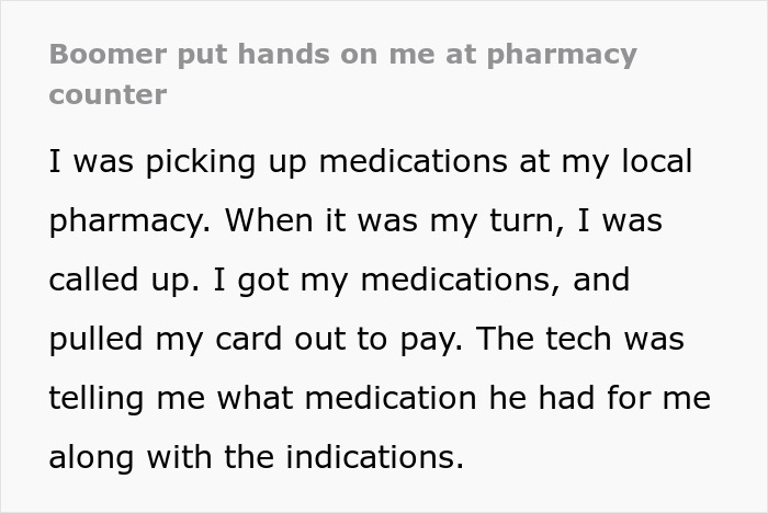 Woman Gets Shoved Aside, Insulted By Elderly Woman In Pharmacy Gets A Taste Of Her Own Medicine