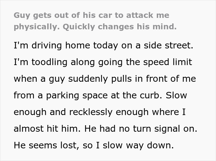 Aggressive Jerk Driver Turns Into A &ldquo;Frightened Rabbit&rdquo; After Their Threat To Beat Up A Woman Backfires
