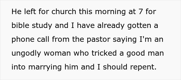 Woman Agrees To Convert If Husband Agrees To Actually Be A Good Christian, Triggers Him