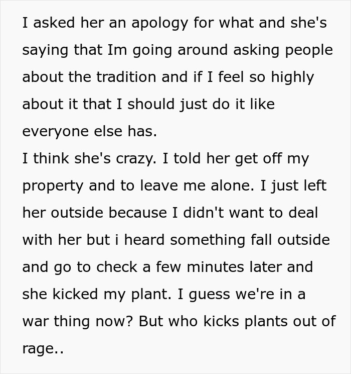 &ldquo;She&rsquo;s Crazy&rdquo;: Newcomer Doesn&rsquo;t Want To Join Neighborhood Tradition, Karen Doesn&rsquo;t Take No For An Answer