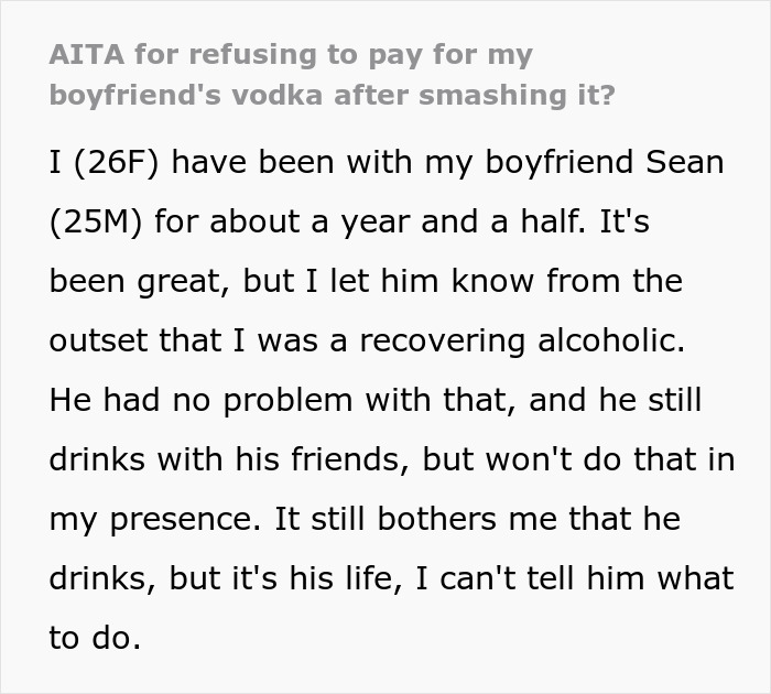 “He’s Been Lacing My Food For Years”: Former Alcoholic GF Explodes As BF Used Vodka For Making Sauce “He’s Been Lacing My Food For Years”: Former Alcoholic GF Explodes As BF Used Vodka For Making Sauce