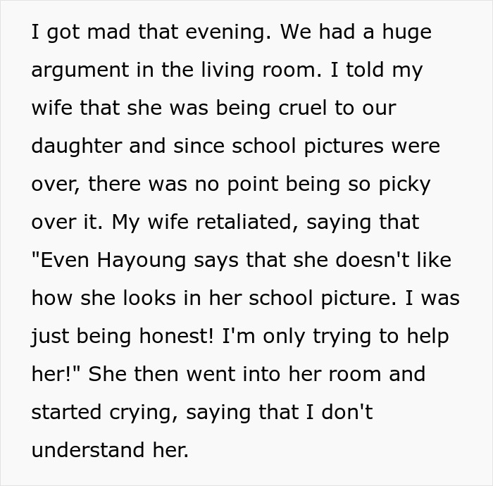Woman Can&rsquo;t Stop Roasting Everything Her Daughter Does, Husband Loses His Cool And Asks For Divorce