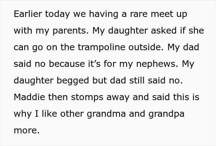 Grandparents Favor Other Grandkids, Furious To Learn 7YO Favors Other Grandparents Too Grandparents Favor Other Grandkids, Furious To Learn 7YO Favors Other Grandparents Too
