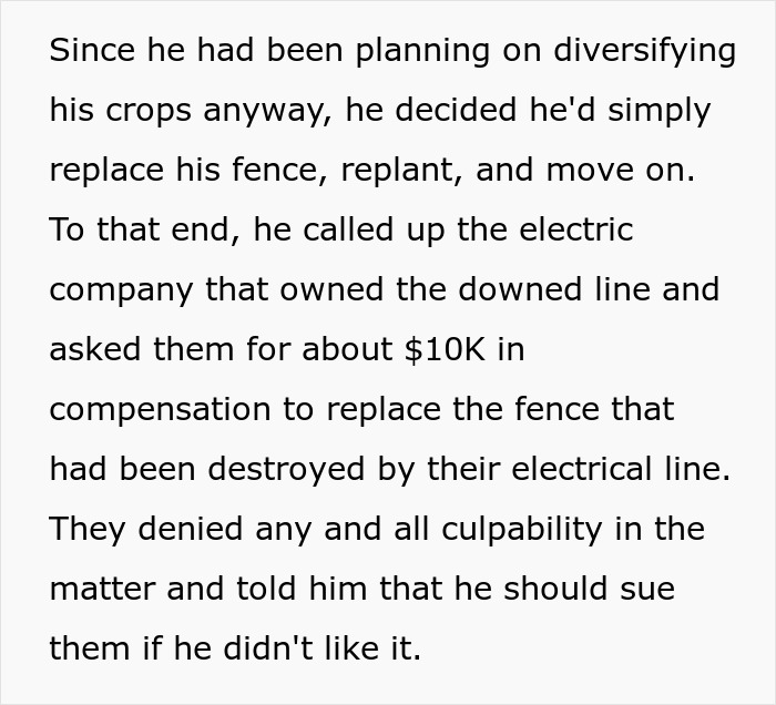Company Dares Farmer To Take Them To Court Over The Damages They Caused, Regrets It Deeply Company Dares Farmer To Take Them To Court Over The Damages They Caused, Regrets It Deeply