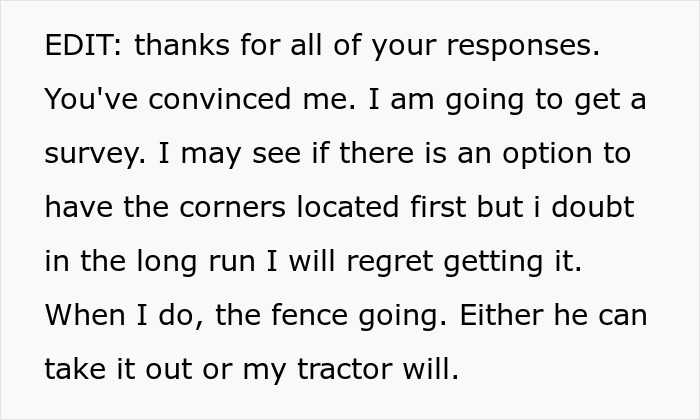 Neighbor Builds Fence On Guy’s Property While He’s Buying House, He Decides To Get Survey Neighbor Builds Fence On Guy’s Property While He’s Buying House, He Decides To Get Survey