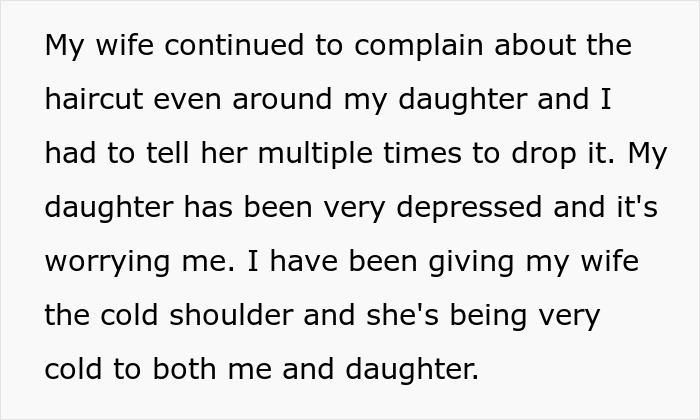Woman Inconsolable When Step Daughter Cuts Her Hair Really Short, Husband Tells Her Enough Is Enough