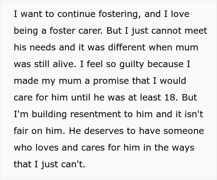 30YO Simply Can't Take Care Of Disabled Foster Brother Of 7 Years, Ready To Send Him Away
