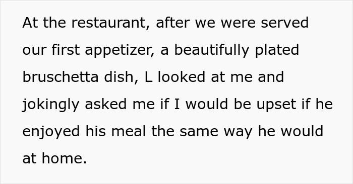 Man Eats Bruschetta And Pasta With Hands, Makes GF Leave The Restaurant Embarrassed Man Eats Bruschetta And Pasta With Hands, Makes GF Leave The Restaurant Embarrassed