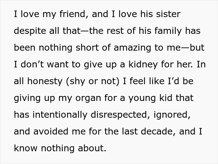 Guy Decides Not To Give Up A Kidney For Best Friend&rsquo;s Sister As She Intentionally Disrespects Him