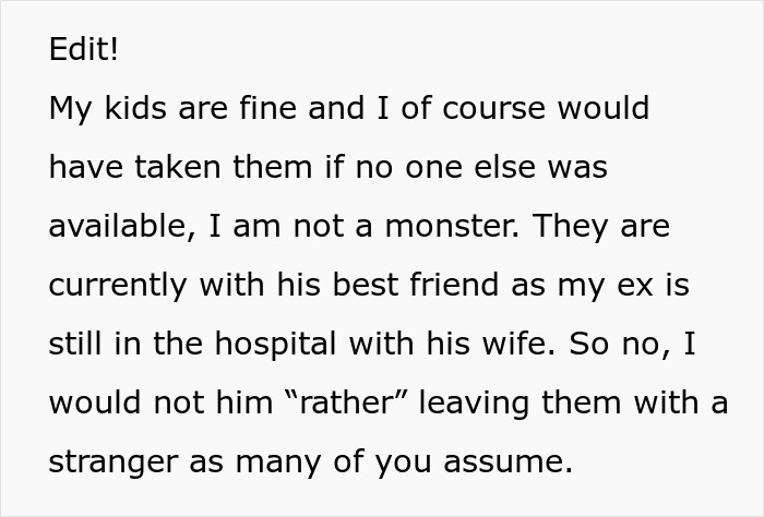 Mom Refuses To Take Her Kids During Ex&rsquo;s Week Because Of His Wife&rsquo;s Emergency, Gets A Reality Check