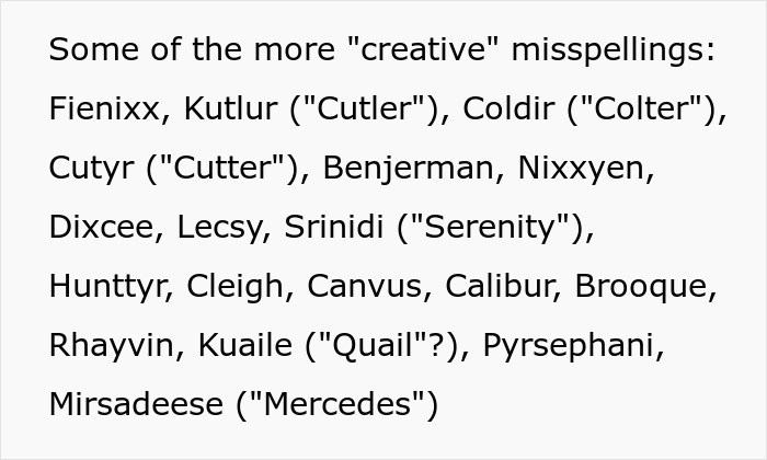 &ldquo;Kunthea&rdquo;: Woman Documents The Most Unfortunate Baby Names That Utah Parents Have Chosen