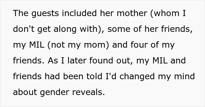 Pregnant Woman 'Spoils' Gender Reveal Party For Guests After Stepmom Throws It Against Her Will Pregnant Woman 'Spoils' Gender Reveal Party For Guests After Stepmom Throws It Against Her Will