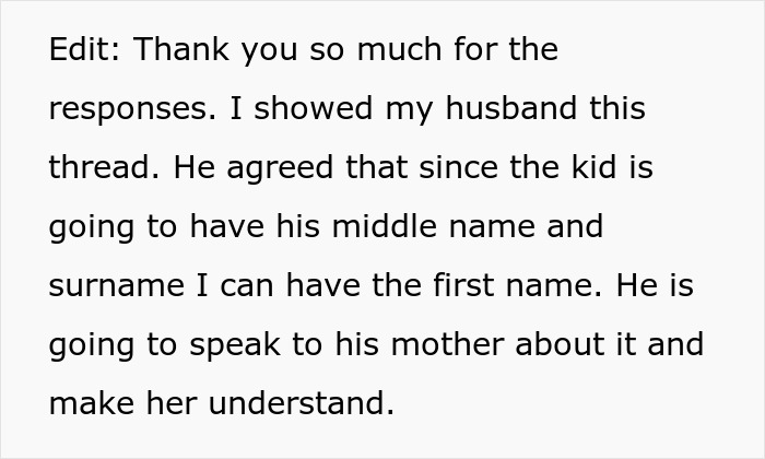 Man Sides With His Mom Instead Of Wife On Their Daughter’s Future Name, Wife Won’t Stand For It Man Sides With His Mom Instead Of Wife On Their Daughter’s Future Name, Wife Won’t Stand For It
