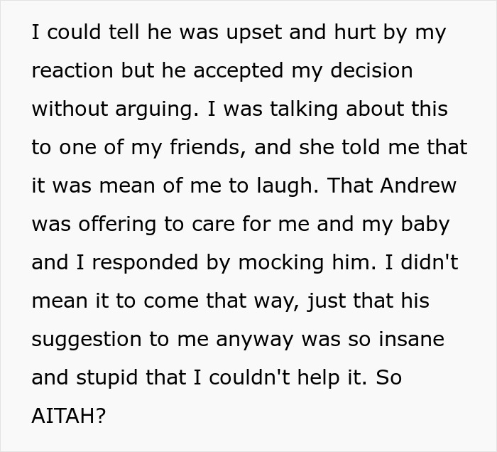 Pregnant Woman Is Asked To Be A Stay-At-Home Mom By Her BF, She Can't Hold Back Laughter Pregnant Woman Is Asked To Be A Stay-At-Home Mom By Her BF, She Can't Hold Back Laughter