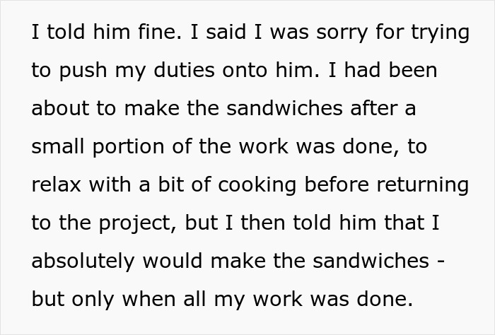 Woman Expected To Drop Work And Make Sandwiches For Husband And Stepkid, Loses It And Bashes Him Woman Expected To Drop Work And Make Sandwiches For Husband And Stepkid, Loses It And Bashes Him