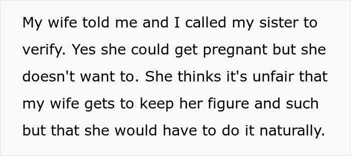 Man Learns Why Sister Wants Him To Pay For Her Surrogate, Tells Her Exactly What He Thinks Of Her