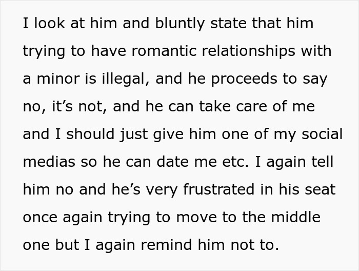 16-Year-Old Plane Passenger Can't Stop Man's Unwanted Advances, So The Crew Intervenes 16-Year-Old Plane Passenger Can't Stop Man's Unwanted Advances, So The Crew Intervenes