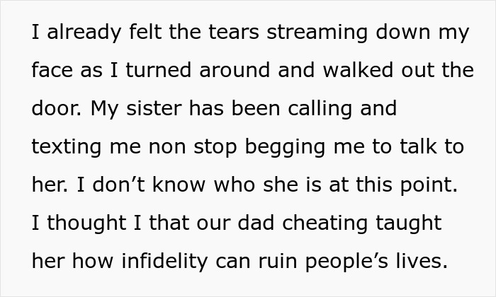 Dad&rsquo;s Infidelity Ruins Family&rsquo;s Lives, Woman Is Horrified After Finding Out Married Sis Is Cheating