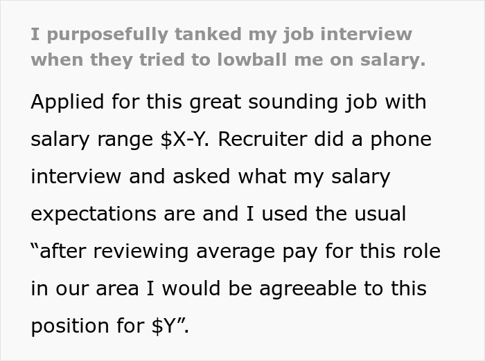 Job Candidate Tanks The Interview After Witnessing The Interviewer&rsquo;s Attempt Of Lowballing