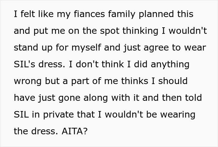 Man Defends Sister After Fianc&eacute;e Refuses To Wear Her Wedding Dress, Ends Up Single