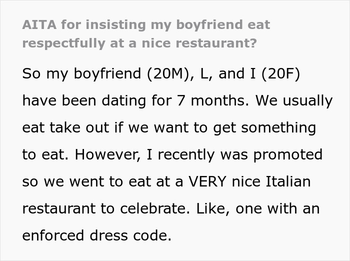Man Eats Bruschetta And Pasta With Hands, Makes GF Leave The Restaurant Embarrassed Man Eats Bruschetta And Pasta With Hands, Makes GF Leave The Restaurant Embarrassed