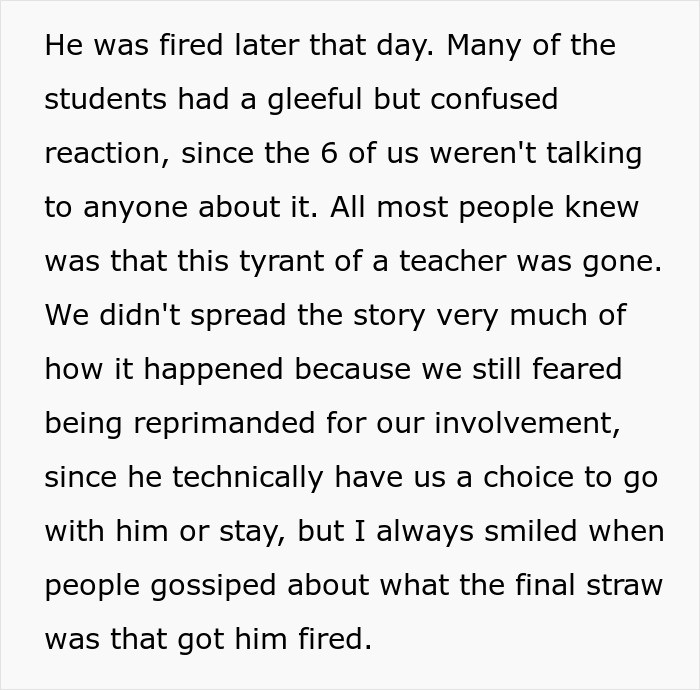 &ldquo;Insane And Cruel&rdquo;: Students Turn The Tables On Teacher By Following Instructions, Get Him Fired