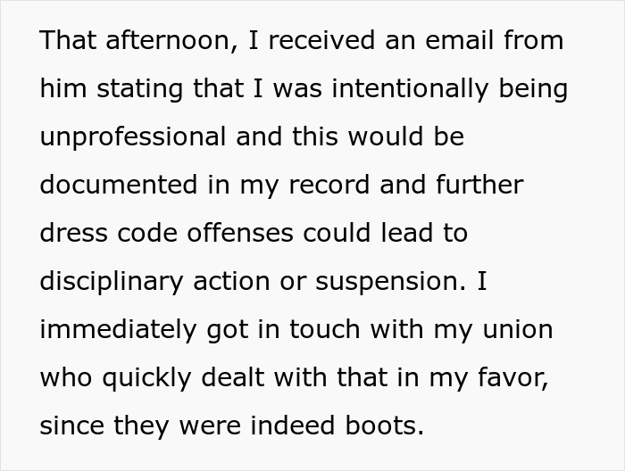 Teacher Banned From Wearing Sneakers Due To Dress Code, Responds With Goth Platform Boots Teacher Banned From Wearing Sneakers Due To Dress Code, Responds With Goth Platform Boots