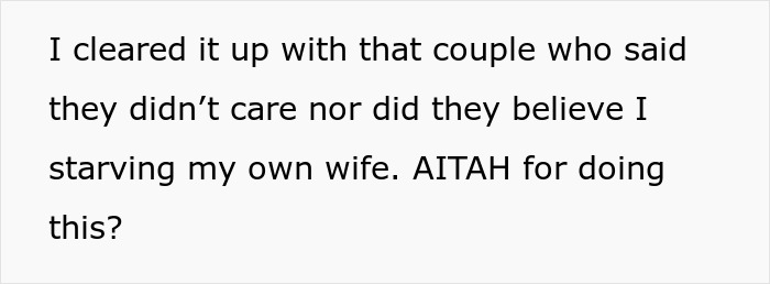 &ldquo;AITAH For Serving My Wife Less Food Than Me And Our Guests?&rdquo;