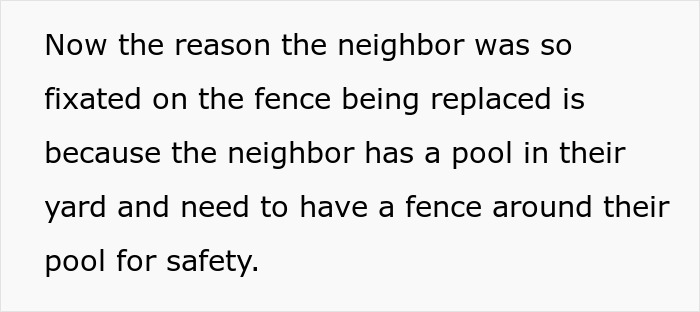 Neighbor Tries To Make Man Fix His Fence So They Could Use The Pool, He Removes It As Retaliation