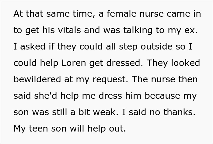 Man Tells Everyone To Leave So 9YO Son Could Dress Up, Gets Called Out By Nurse And Ex-Wife Man Tells Everyone To Leave So 9YO Son Could Dress Up, Gets Called Out By Nurse And Ex-Wife