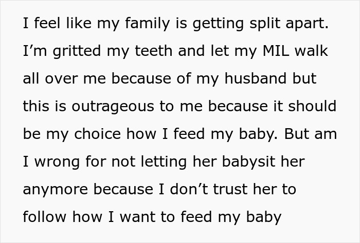 &ldquo;AITA For Not Letting My MIL Babysit My Daughter?&rdquo;