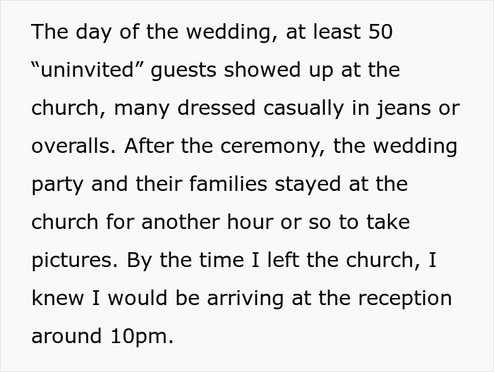 Bride Watches In Horror As 50 Strangers Wreck Her Wedding Buffet After Being Invited By The Pastor Bride Watches In Horror As 50 Strangers Wreck Her Wedding Buffet After Being Invited By The Pastor