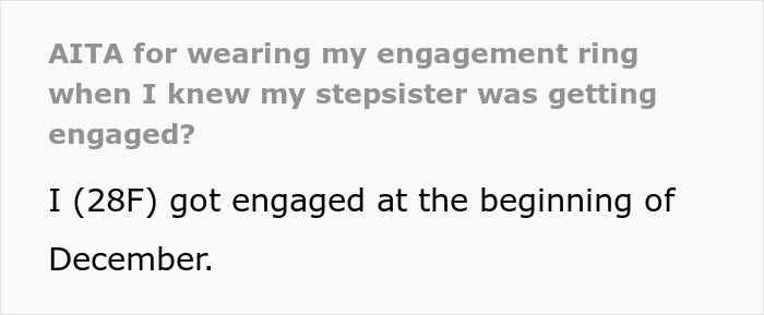 Jealous Stepsister Rages At Woman For Daring To Wear Her Expensive Ring To Her Engagement Jealous Stepsister Rages At Woman For Daring To Wear Her Expensive Ring To Her Engagement
