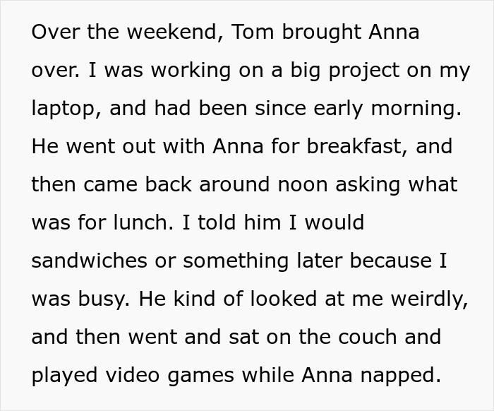 Woman Expected To Drop Work And Make Sandwiches For Husband And Stepkid, Loses It And Bashes Him Woman Expected To Drop Work And Make Sandwiches For Husband And Stepkid, Loses It And Bashes Him