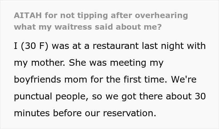Restaurant Customer Leaves Zero Tip After Accidentally Overhearing What Waitress Said About Her