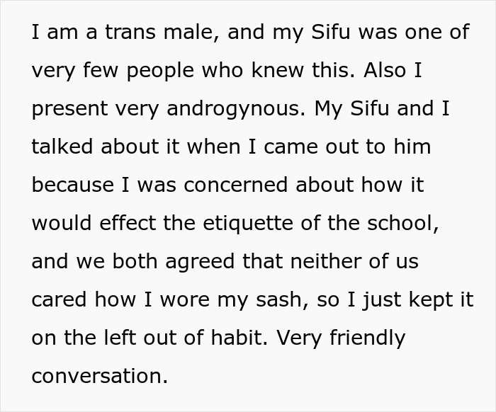 Internet Is Loving This Supportive Kung Fu Teacher&rsquo;s Malicious Compliance To A Sexist Client