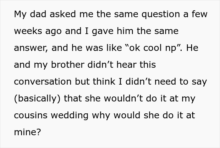Stepmom Wants To Bring A Cooler Full Of Expensive Wine To Daughter’s Wedding, Bride Feels Insulted Stepmom Wants To Bring A Cooler Full Of Expensive Wine To Daughter’s Wedding, Bride Feels Insulted
