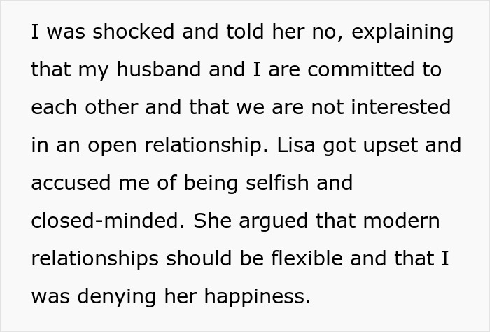 Woman Accused Of Being Selfish By Refusing To Share Her Husband Of 5 Years With Her Friend Woman Accused Of Being Selfish By Refusing To Share Her Husband Of 5 Years With Her Friend