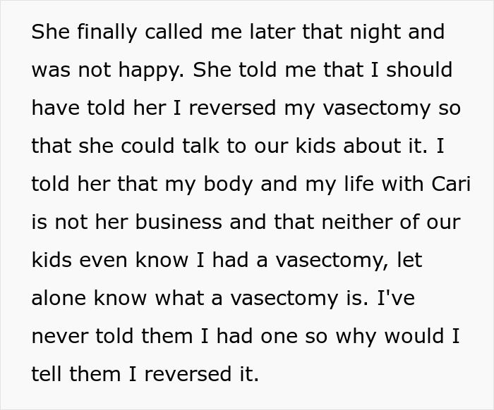 Vasectomy Reversal Sparks Heated Argument, Man Thinks It&rsquo;s None Of Ex-Wife&rsquo;s Business