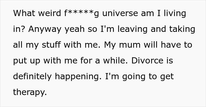 Wife Files For Divorce Soon After Husband Admits She Was A Backup Plan, Husband Cries &lsquo;Poor Me&rsquo;
