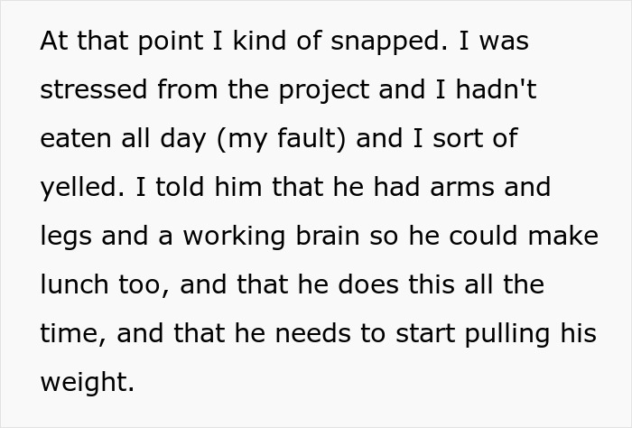 Woman Expected To Drop Work And Make Sandwiches For Husband And Stepkid, Loses It And Bashes Him Woman Expected To Drop Work And Make Sandwiches For Husband And Stepkid, Loses It And Bashes Him