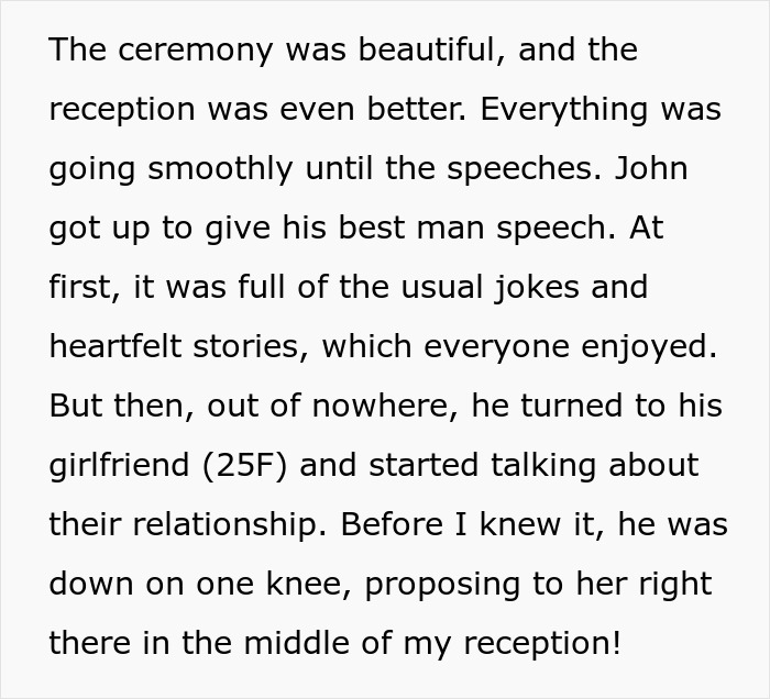 "The Initial Shock Wore Off": Best Man Gets Fired After Proposing
