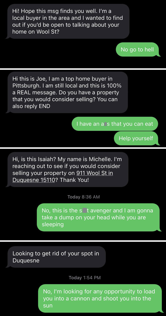 A Realtor In Philadelphia Has Listed My Phone Number On His Resume Or Website, And I Have Been Receiving Texts And Calls Intended For Him For Over A Decade