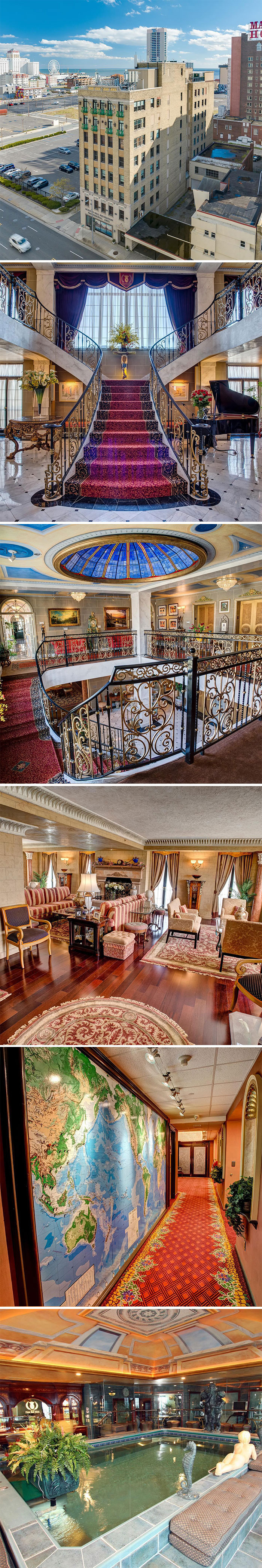 On Today’s Episode Of You Never Know What’s Going On Inside A Home, Part 45: Atlantic City Edition. “Casa De Cielo” Is Your Chance To Own An Actual High Rise In Atlantic City, Nj That Has 6 Floors Of Office Space And A Penthouse Residence On Top $10,900,000